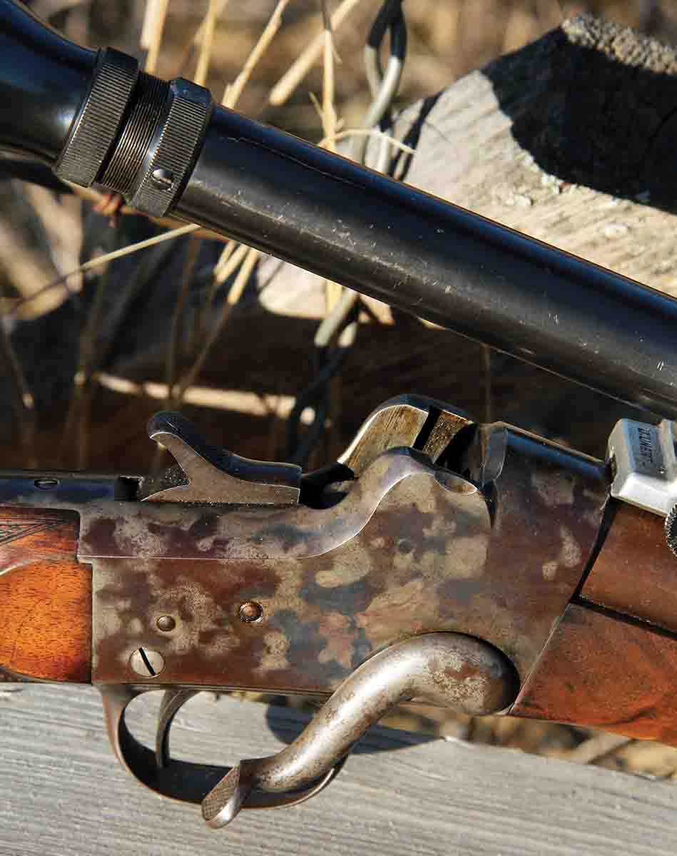 All the falling-block actions of Remington Hepburn No. 3 rifles included case hardening, which only adds to the aesthetic appeal of these rifles.